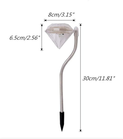 Ulalaza 4Pcs Solar Landscape Light Outdoot Stake Lights for Lawn Walkway Driveway Outdoor Yard Garden(Warm White)