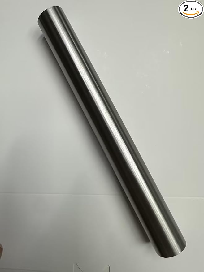 DERAYSION Pathway Pole 2 Pack for Solar Pathway Lights Outdoor, Stainless Steel