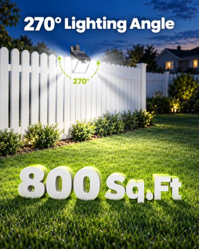 160LEDs Clip on Solar Lights Outdoor, Motion Sensor Solar Lights, Solar Fence Lights Outdoor, IP65 Waterproof Solar Wall Lights for Deck Yard Garden Camping (2 Pack)