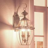 Urban Ambiance Luxury Colonial Outdoor Wall Light, Large Size: 22.5" H x 12.25" W, with Tudor Style Elements | Lumora