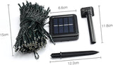 2 Sets LED Solar String Lights Outdoor Decorative Lighting for Garden Patio Xmas Tree Party Decor Weatherproof | Lumora