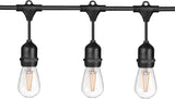 Sunlite 48ft Outdoor String Lights, 1.5W Commercial Grade, Waterproof, Linkable Strands, UL Listed, 15 Hanging | Lumora