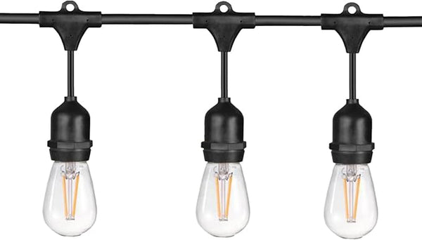 Sunlite 48ft Outdoor String Lights, 1.5W Commercial Grade, Waterproof, Linkable Strands, UL Listed, 15 Hanging | Lumora