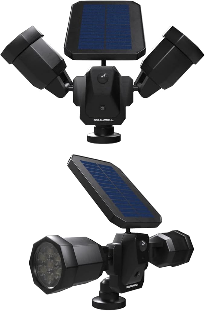 Bell+Howell Bionic Spotlight Duo Solar Lights Outdoor with Motion Sensor 14 LED Lights Super Bright Waterproof | Lumora