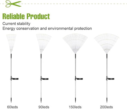 WENNI 6-Pack Outside Solar Lights Outdoor - Upgraded of Sun Garden Light,IP65 Waterproof Outdoor Decor Solar Fireworks Lights for Yard,Pathway Decoration,Unique Gifts for Family and Friends