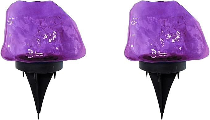 Gadpiparty 2 Pcs Solar Rocks Outdoor Waterproof Landscape Lights Led Landscape Lighting Solar Pathway Lights Energy Saving Garden Waterproof Led Ground
