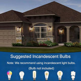 FLEDAVID 2 Pack Motion Sensor Outdoor Wall Lights Dusk to Dawn Exterior Porch Lantern Brown Outside Sconce Lighting Fixtures Rustic Farmhouse Wall Mount Carriage Lamp for House Garage Patio