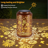 2 Pack Solar Lanterns Outdoor Waterproof Hummingbird, Solar Lights