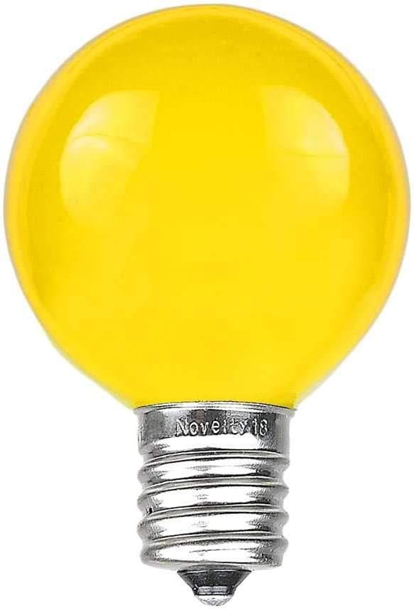100 Foot G50 Outdoor Patio String Lights with 125 Yellow Globe Bulbs – Indoor Outdoor String Lights – Market Bistro | Lumora