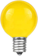 100 Foot G50 Outdoor Patio String Lights with 125 Yellow Globe Bulbs – Indoor Outdoor String Lights – Market Bistro | Lumora