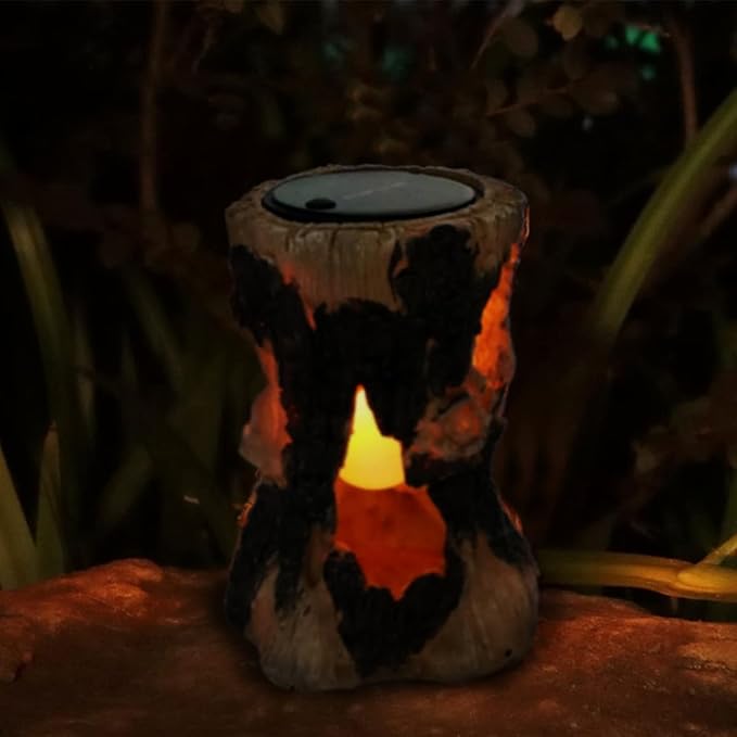 Yardwe Solar Lawn Pathway Lights Outdoor Garden Stump Lamp Solar Yard Lighting Landscape Decor for Park Patio | Lumora