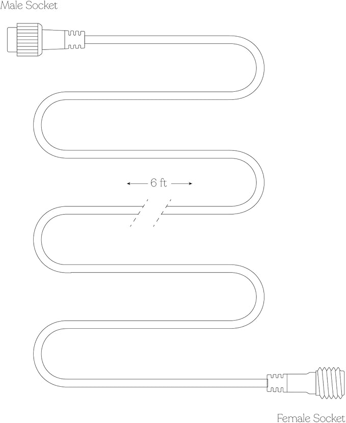 Bundle: 48Ft String Lights + 6Ft Extension Cord:Ambience Pro – Solar Power Remote Control Outdoor String Lights | Lumora