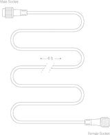Bundle: 48Ft String Lights + 6Ft Extension Cord:Ambience Pro – Solar Power Remote Control Outdoor String Lights | Lumora