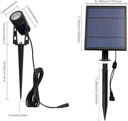 ibasenice Solar Lawn Lamp LED Lighting Tool Warm Light 3000k Waterproof In-ground Landscape Light Garden Decorative Outdoor Ground Plug for Patio Lawn