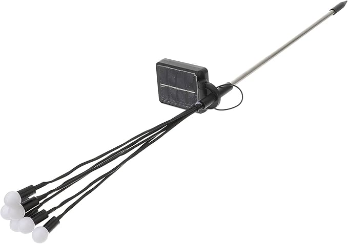 2pcs Garden Path Lights with 8 Modes, Warm White Outdoor Solar Powered Waterproof Lighting for Yard and Patio Decor