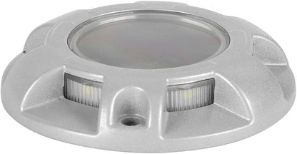 Keenso Solar Powered LED Road Ground Lights, Deck Pathway Marker Stud Light for Outdoor Driveway Safety