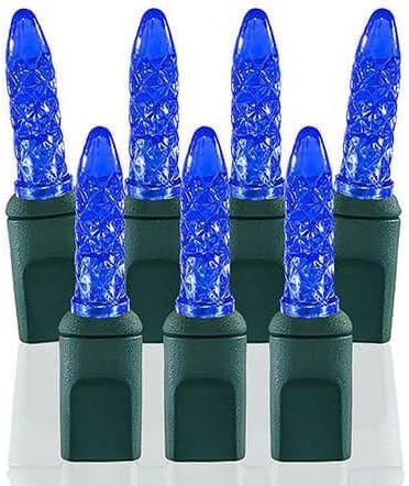 Pro Christmas M5 LED Christmas Lights - 70 Count Mini 5mm String Lights - Professional Grade Indoor/Outdoor Commercial Holiday Light Set for Trees, Bushes, & Décor - Blue