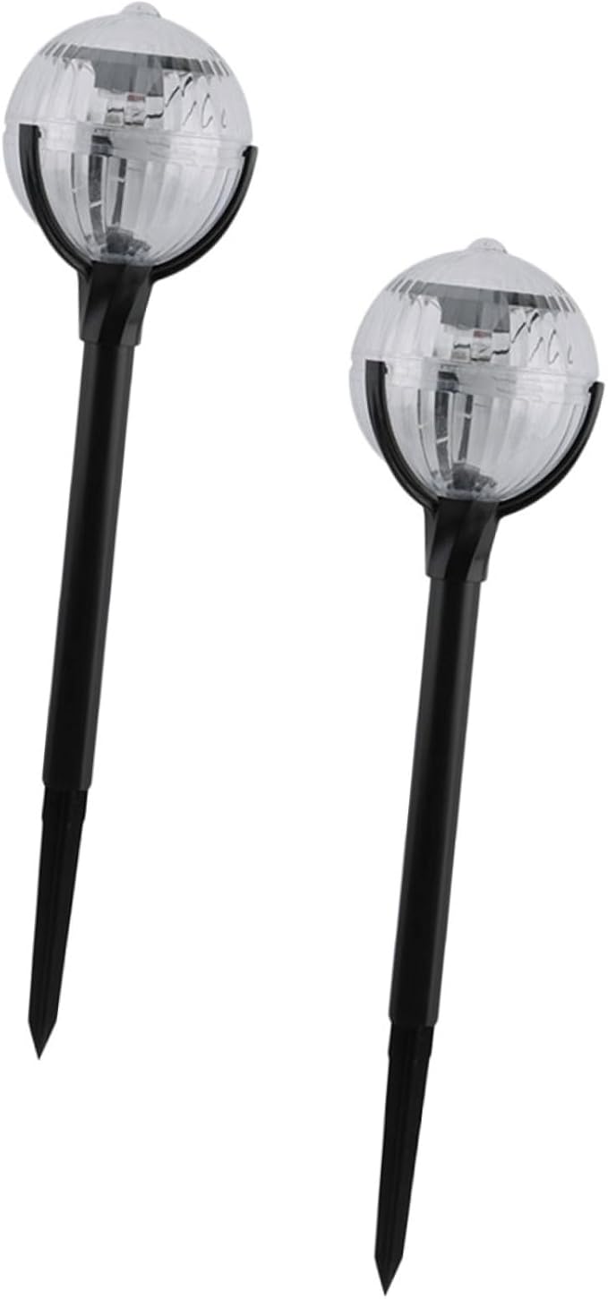 2pcs Solar Garden Lights Outdoor Solar Powered LED Landscape Path Lights with Color-Changing RGB for Yard Patio Lawn Decor
