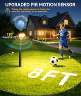 ELECLINK 400LM Solar Pathway Lights Outdoor with Motion Sensor, 2 Pack
