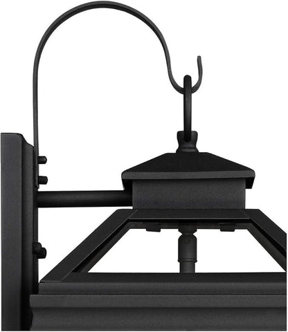John Timberland Stratton Street Traditional Outdoor Wall Light Textured Black Steel 16 1/2" Clear Glass Lantern for Exterior House Porch Patio Outside Deck Garage Yard Front Door Garden Home
