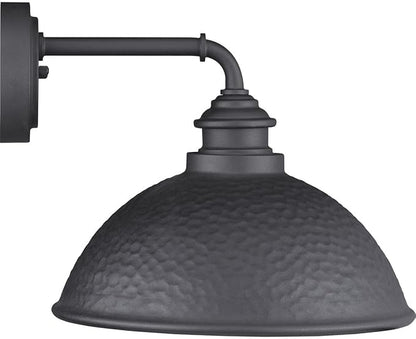 Progress Lighting Englewood Collection 1-Light Farmhouse Outdoor Medium Wall Lantern Light Textured Black, 10.38x12.00x12.00