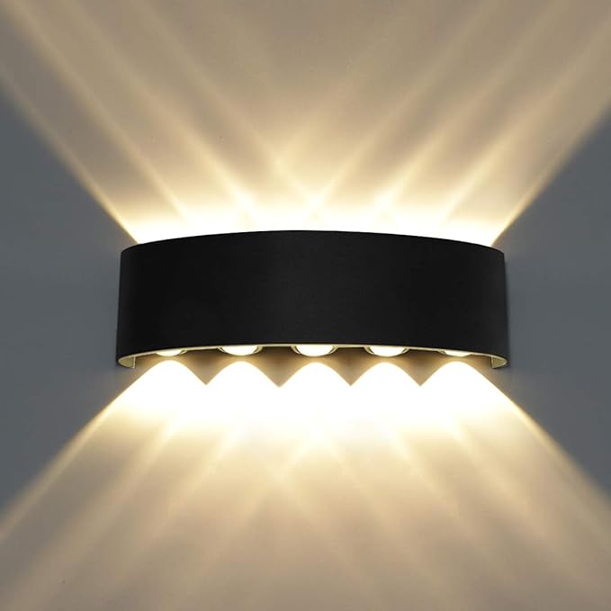 Kawell 10W Waterproof Modern Wall Sconces LED Wall Light Up Down Aluminum Wall Lamp LED Indoor Outdoor for Bedroom | Lumora