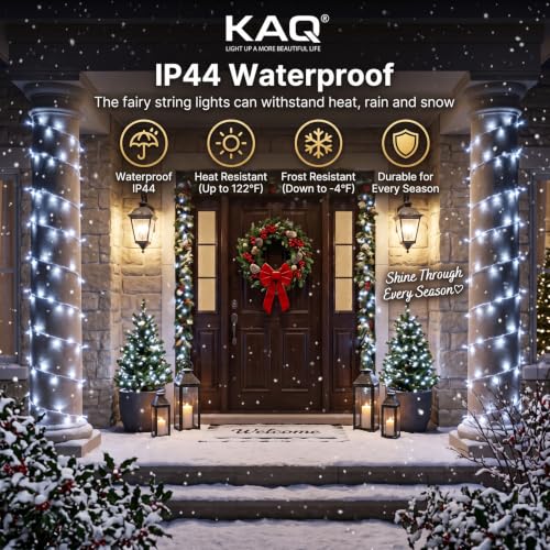 KAQ Connectable 240LED 88Ft String Lights, Christmas Lights Indoor Outdoor