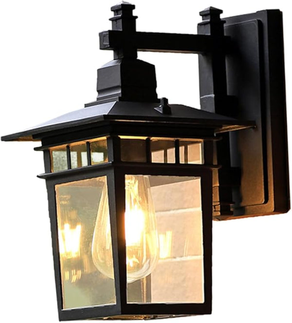 VILLCASE Vintage LED Wall Lamp Black Garden Light for Outdoor Patio Balcony Corridor Decorative Rust Design for | Lumora