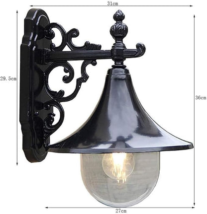 American Outdoor Waterproof Wall Lamp Large Speaker e 27 Exterior IP 44 Villa Gate Alumiexpression Artistique M Sconce Rainproof Garden Porch Front Door Stair Courtyard Outside