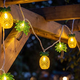 Oviejo 8.5FT Tiki Bar String Lights,10 LED Palm Tree Pineapple Decorations Lights,Connectable Summer Fairy Lights for Tiki Bar,Patio,Garden & Party Decor