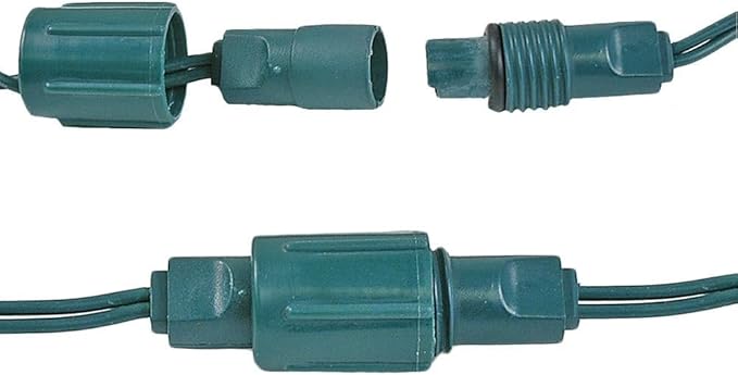 Novelty Lights Coaxial LED Mini Light Power Connector, Green - Outdoor Lighting Accessory | Lumora