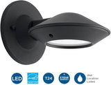 Progress Lighting 1-Light Frosted Glass Modern Outdoor Wall Lantern Light, Strata LED Collection, Outdoor | Lumora