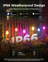 Govee S14 Bulb Outdoor String Lights 2, 144ft RGBICWW, 45 LED Bulbs, IP66 (Pack of 2)