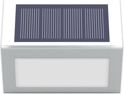 JSOT Solar Lights Outdoor for Deck,Waterproof Solar Garden Lights Decorative Outside Lamp for Walkway,Fence Post,Backyard,Railing,Wall,Pool,Step,Stairs 8 Lights Cool White