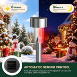 GIGALUMI 16 Pack Solar Christmas Lights Outdoor,Solar Christmas Decorations