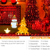 Joomer Solar Fairy Lights, 2-Pack Total 80FT 240LED String Lights, Red