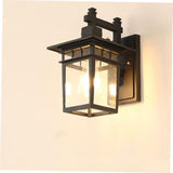 VILLCASE Vintage LED Wall Lamp Black Garden Light for Outdoor Patio Balcony Corridor Decorative Rust Design for | Lumora