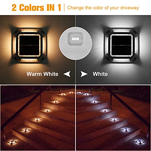 VOLISUN Solar Outdoor Driveway Lights Dock Deck Step LED Lights 8-Pack