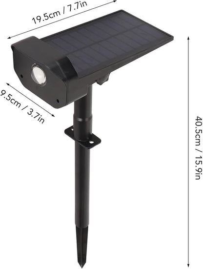Solar Pathway Light Stake Light, Bright IP67 Waterproof Warm Lighting, Dusk to Dawn Adjustable Angle Garden Light for Lawn, Energy Saving and Easy Installation