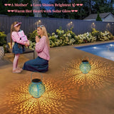 TAKE ME 2 Packs Solar Lanterns Outdoor Lights Waterproof Garden Lanterns for Patio,Outside Mothers Day Gifts Mom Wife Grandma Birthday Gifts [Set of 2]