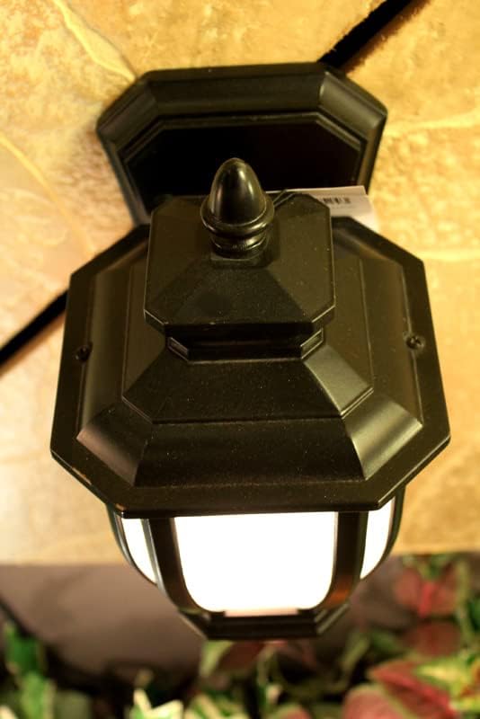 Kichler Salisbury 10.25" 1 Light Outdoor Wall Light with White Linen Glass in Rubbed Bronze | Lumora