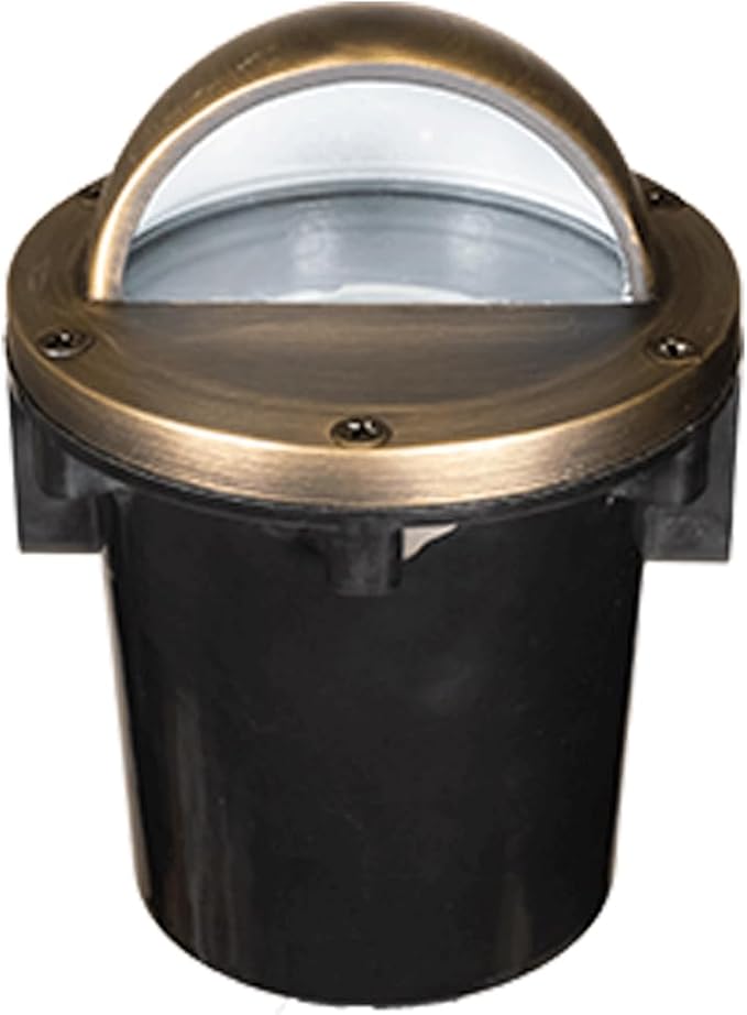 VOLT 12V 3-in-1 Waterproof IP68 Outdoor in-Grade Light with Brass Beacon Top (Bronze) for Path, Garden, Deck, Yard | Lumora