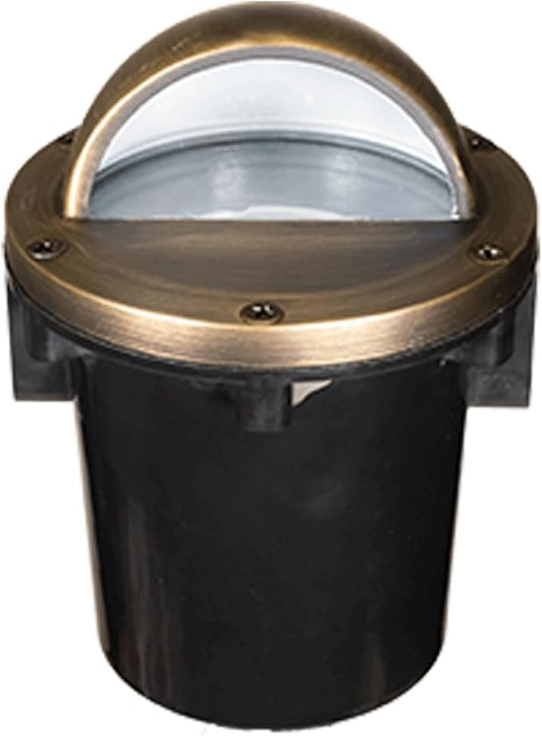 VOLT 12V 3-in-1 Waterproof IP68 Outdoor in-Grade Light with Brass Beacon Top (Bronze) for Path, Garden, Deck, Yard | Lumora
