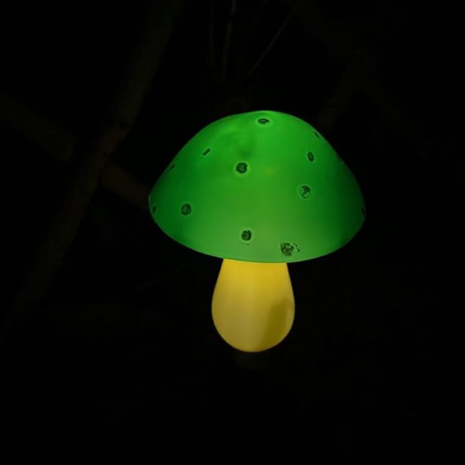 Outdoor Solar Garden Lights, Yard Decorations Mushroom -1Pack 6 Mushroom