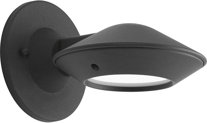 Progress Lighting 1-Light Frosted Glass Modern Outdoor Wall Lantern Light, Strata LED Collection, Outdoor | Lumora
