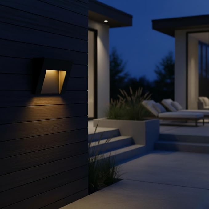 Hinkley Taper Deck Sconce Horizontal, Low Voltage Satin Black