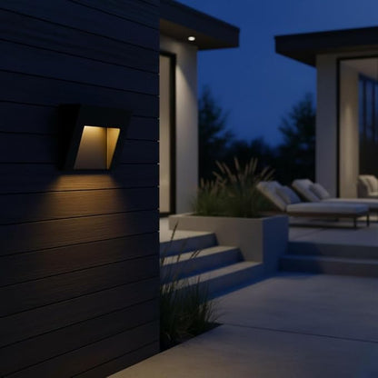 Hinkley Taper Deck Sconce Horizontal, Low Voltage Satin Black