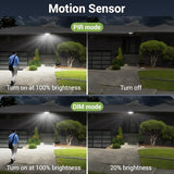 D2D Security Lights Motion Sensor Outdoor LED Flood Lights Remote 45W 5000K