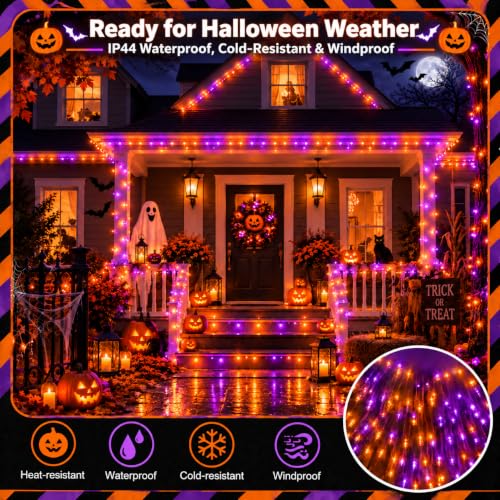 600LED 210FT Smart Color Changing Halloween String Lights RGB App & Remote