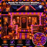 600LED 210FT Smart Color Changing Halloween String Lights RGB App & Remote